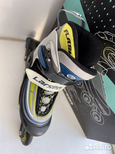 Ролики раздвижные Larsen Flash Green