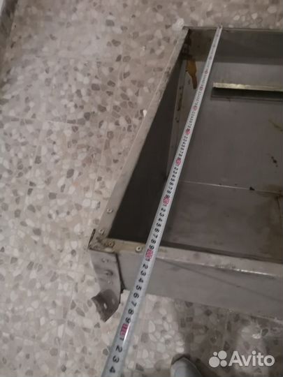 Вытяжной зонт оцинкованный. Островной