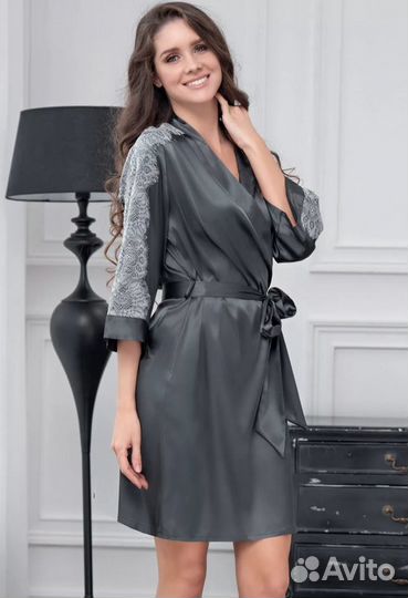 Халат шелк новый размер 46-50