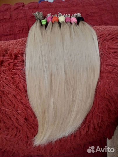 Волосы для наращивания блонд бу