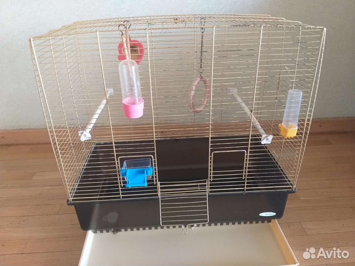 Клетка (золотая) для птиц