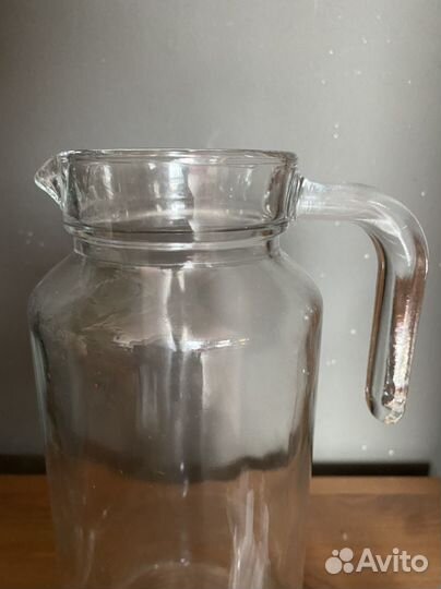 Кувшин графин стеклянный с крышкой