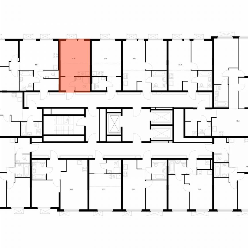 Квартира-студия, 21,9 м², 17/25 эт.