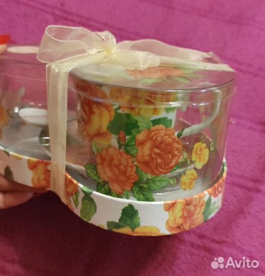 Чайный фарфоровый набор.новый