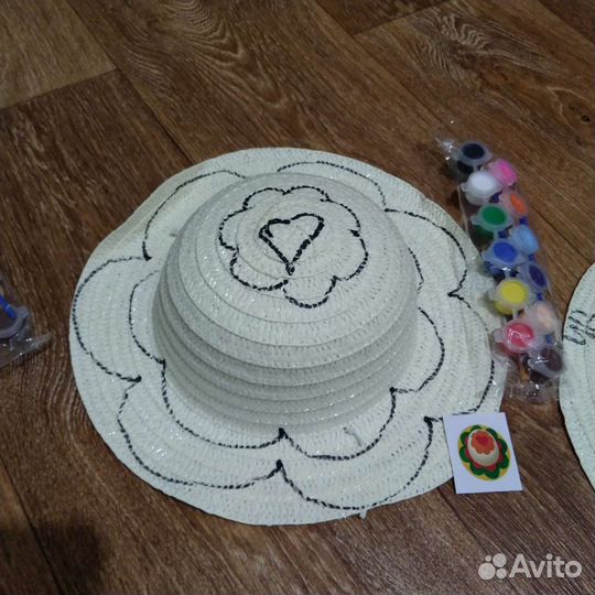 Соломенная шляпа детская