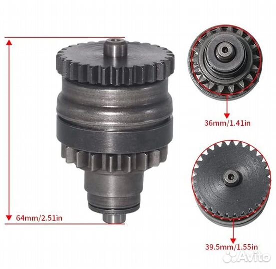 Бендикс стартера KTM 55140026000