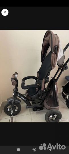 Детский велосипед с родительской ручкой