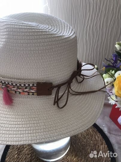 Шляпа женская летняя белая