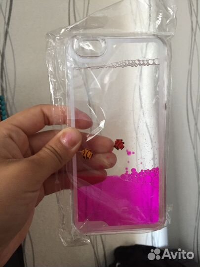 Чехол для iPhone 6+ с плавающими рыбками (Новый)