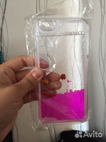 Чехол для iPhone 6+ с плавающими рыбками (Новый)