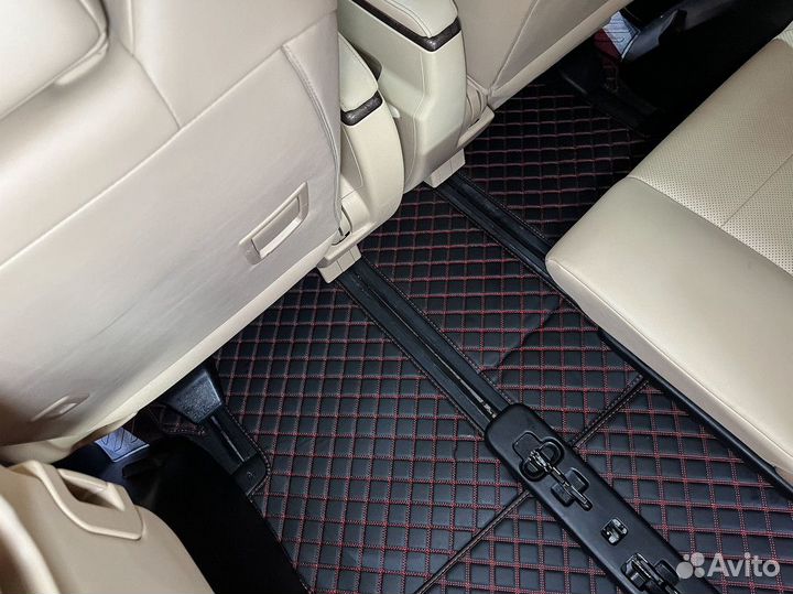 3Д коврики из экокожи 3D