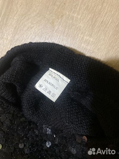 Берет с пайетками