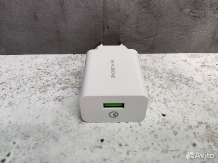 Сетевая зарядка USB QC 3.0 (быстрая зарядка) Borof