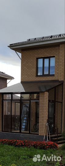 Остекление беседки веранды крыльца бани коттеджа