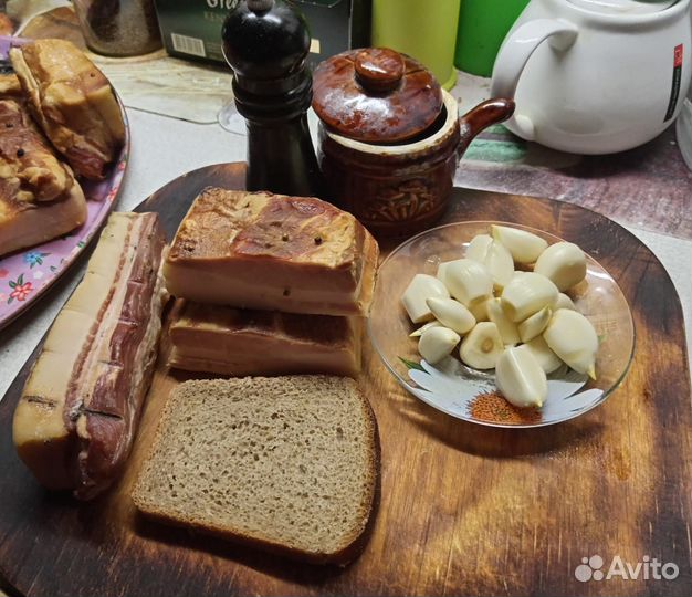 Копченое домашнее сало