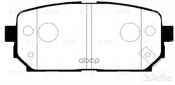 Ckkk-42 Колодки тормозные дисковые зад GK