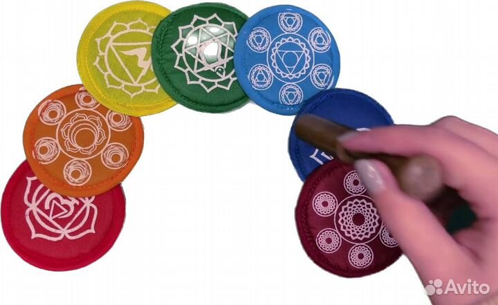 Набор поющих чаш для медитативных практик -7 чакр