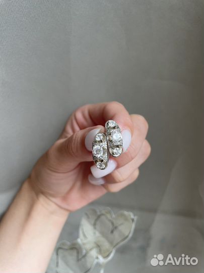 Серьги серебро