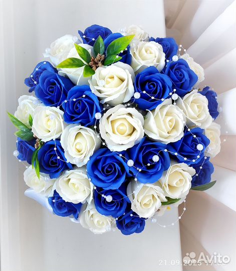 Букет из мыльных роз