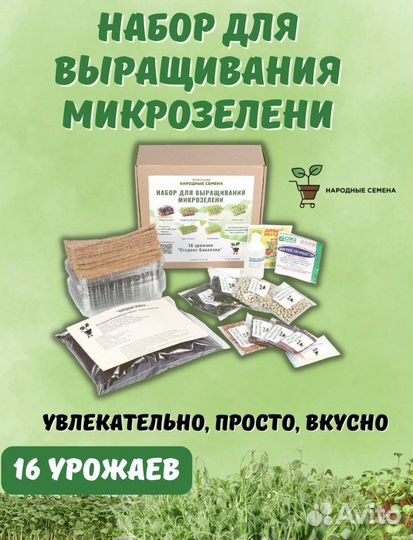 Набор для выращивания микрозелени