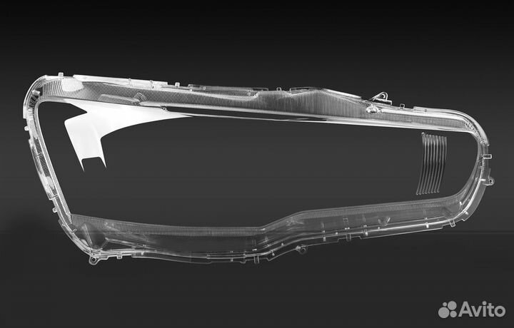 Стекло фары Mitsubishi Lancer X 2007-2017 Лев/Прав