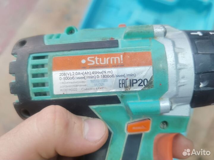 Дреля-шуруповерт sturm 3220