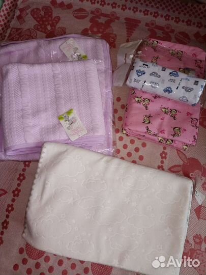 Пеленки детские новые, одеяло и комплект