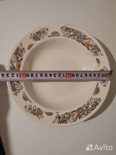 Тарелка суповая, старая