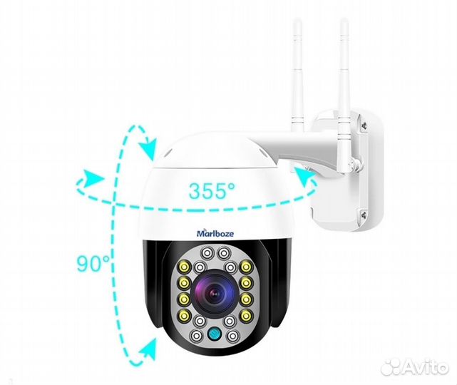 Беспроводная IP- камера 2Мп с микрофоном,Wi-Fi, H