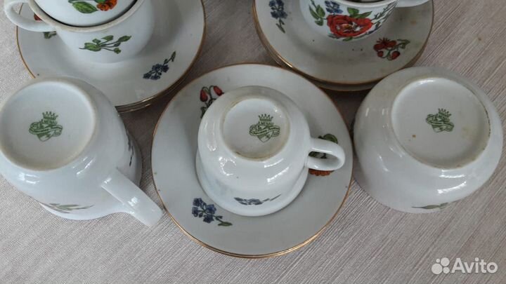 Фарфоровый сервиз неполный, Германия