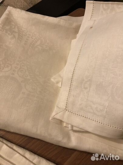 Скатерти лен жаккард СССР