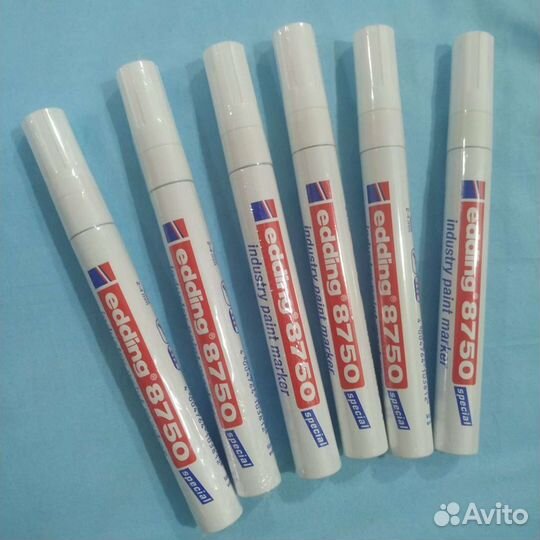 Маркер-краска лаковый edding 8750, чёрный, белый