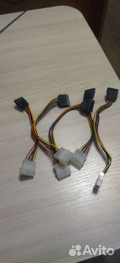 Переходники molex SATA, molex 6pin