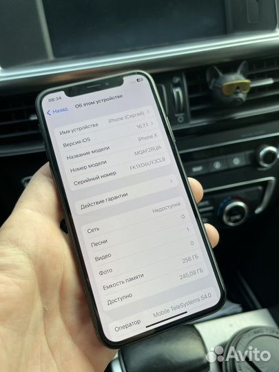 iPhone X, 256 ГБ