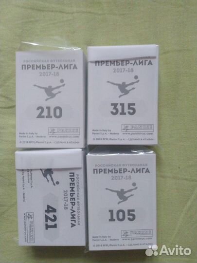 Panini рфпл: 2017-2018 полный набор наклеек