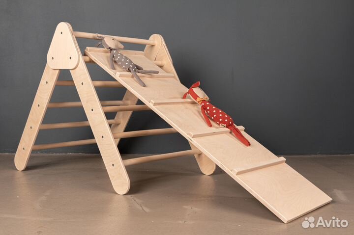 Треугольник Пиклера детский с горкой-сколодромом