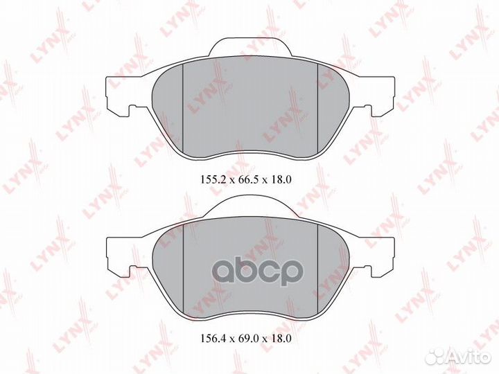 Колодки тормозные дисковые перед BD6315 LYN