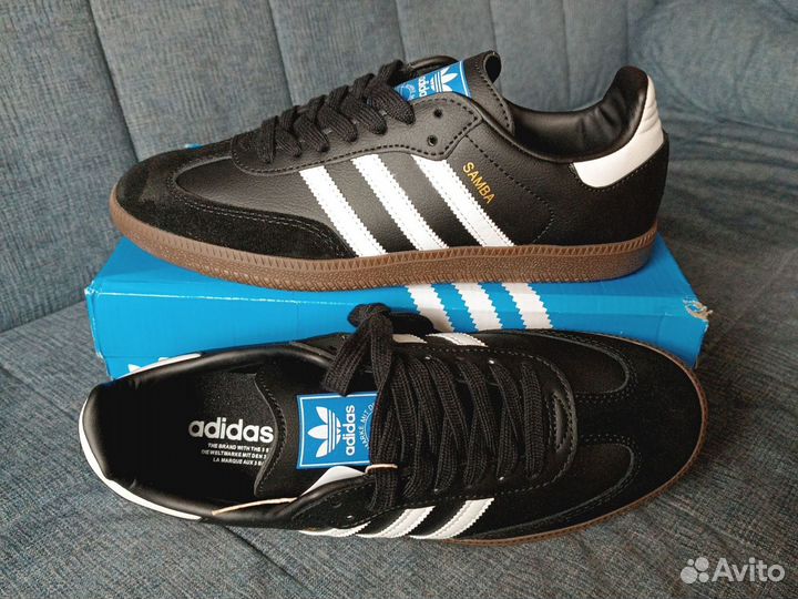 Кроссовки Adidas samba черные 40-44