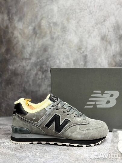 Мужские зимние кроссовки с мехом New Balance 574