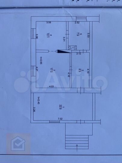 3-к. квартира, 68,8 м², 1/1 эт.