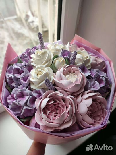 Зефирный букет (сладкий, съедобный)