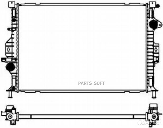 Sakura 32618501 Радиатор двигателя