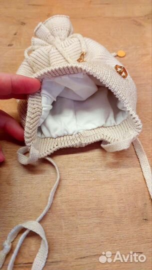 Шапка для новорожденного весна/осень