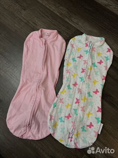 Кокон пелена swaddleme на молнии 2 шт