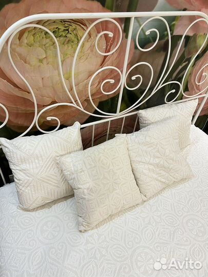 Покрывало и наволочки ручной работы хлопок