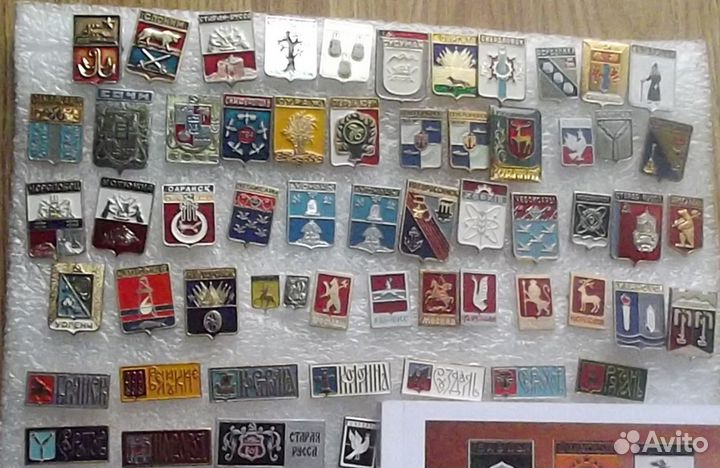 Коллекция значков Гербы СССР оптом,Каталог