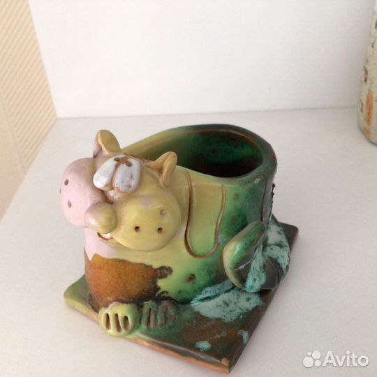 Подставка под зубочистки . Керамика