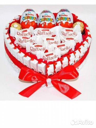 Сладкие боксы. Торт из киндеров