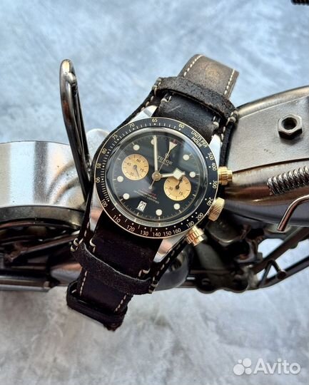 Tudor black bay chrono steel/gold