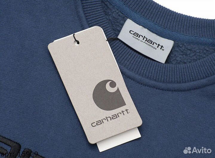 Свитшот carhartt black brnd темно-синий